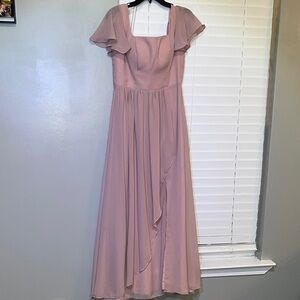 Chic Mauve Maxi Dress